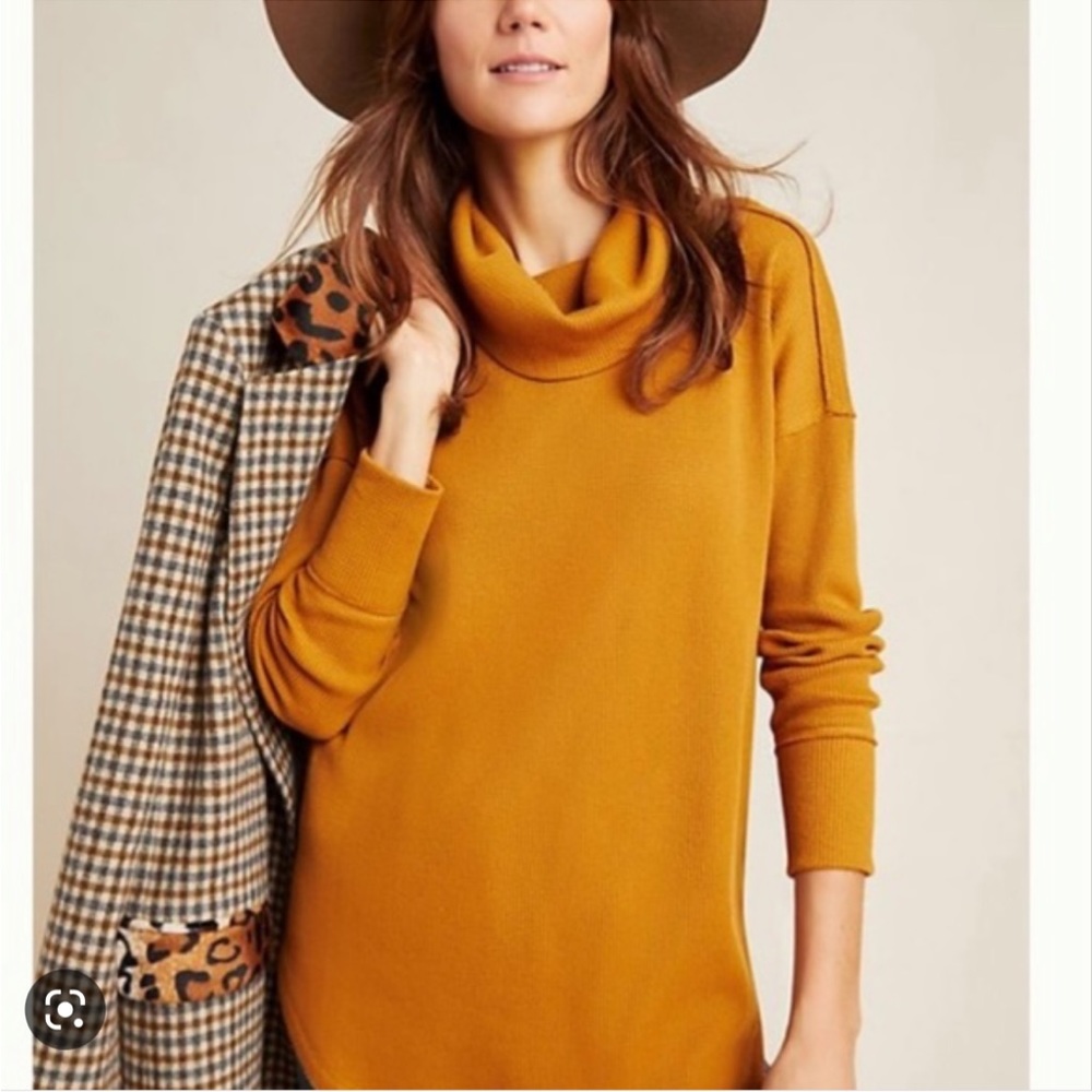 Maeve Waffle Knit Turtleneck